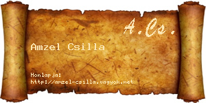 Amzel Csilla névjegykártya
