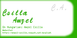 csilla amzel business card